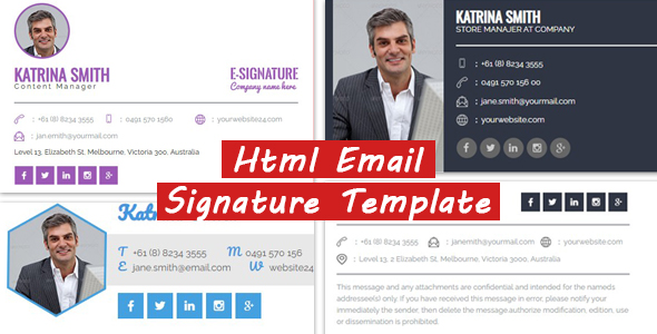 HTML Email Signature Template Review: Modern & Responsive Nulled