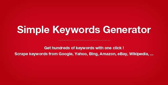 Simple Keywords Generator