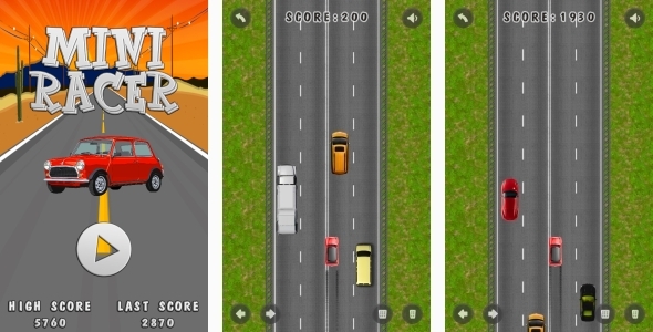 Mini Racer Review: HTML5 Game With AdMob