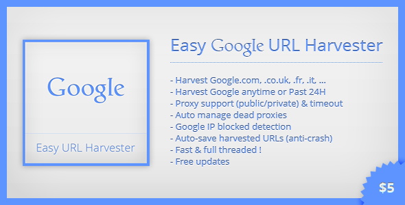 Easy Google URL Harvester