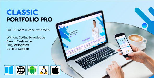 Classic Flutter Portfolio Pro Review: Web & Admin