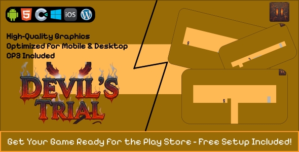 Devils Trial – Construct 3 Game Review: AdMob Ready Nulled