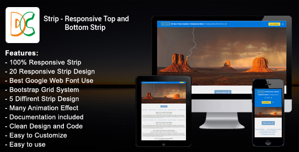 Strip – Responsive Top & Bottom Strip Nulled