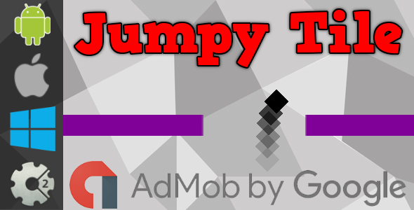 Jumpy Tile – HTML5 Game + Admob (Construct 2 – CAPX) Nulled