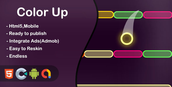 Color Up (Construct 3 + HTML + Mobile) Nulled