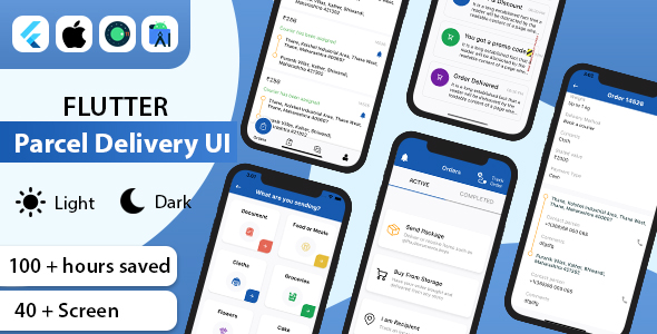 Flutter Parcel Delivery UI Kit Review: Ready to Ship