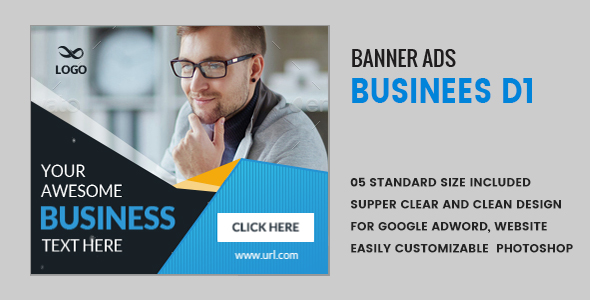 Business Banners HTML5 D1 – Animate