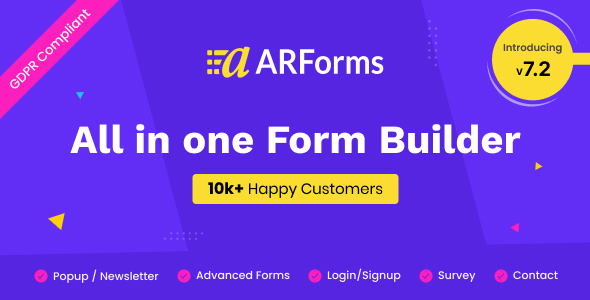 WordPress Contact Form Plugin/Form builder – ARForms Nulled
