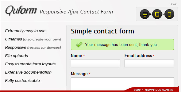 Quform – Responsive Ajax Contact Form Nulled