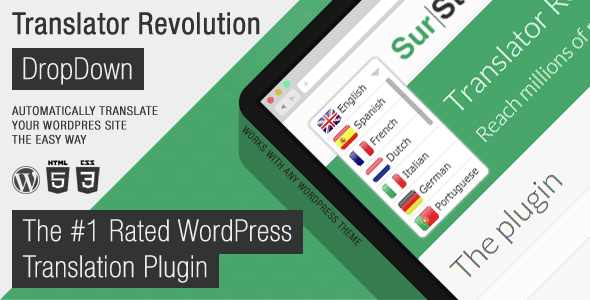 Ajax Translator Revolution DropDown WP Plugin Nulled