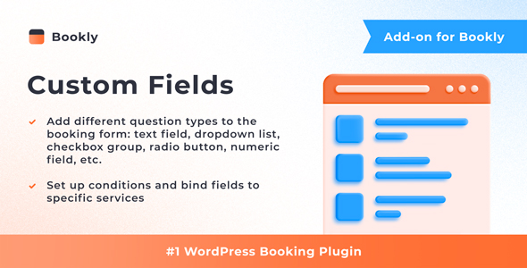 Bookly Custom Fields (Add-on) Nulled