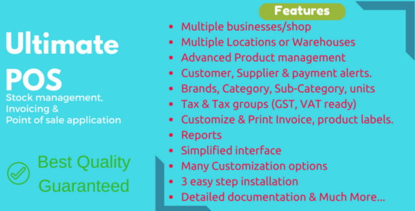 Ultimate POS – Best ERP, Stock Management, Point of Sale & Invoicing application Nulled