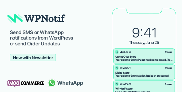 WPNotif: WordPress SMS & WhatsApp Message Notifications Nulled